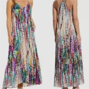 Nicole Miller Watercolor Maxi Dress